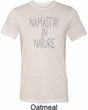Yoga Namastay in Nature Mens Tri Blend Crewneck Shirt