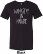 Yoga Namastay in Nature Mens Tri Blend Crewneck Shirt