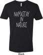 Yoga Namastay in Nature Mens V-Neck Shirt