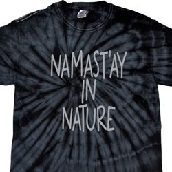 Yoga Namastay in Nature Spider Tie Dye Shirt