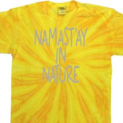 Yoga Namastay in Nature Twist Tie Dye Shirt