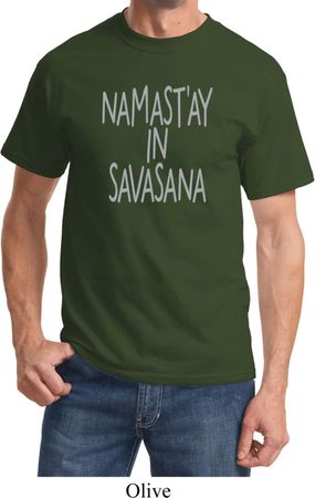 Yoga Namastay in Savasana Adult Shirt