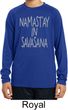 Yoga Namastay in Savasana Kids Dry Wicking Long Sleeve Shirt