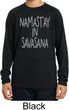 Yoga Namastay in Savasana Kids Dry Wicking Long Sleeve Shirt