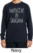 Yoga Namastay in Savasana Kids Dry Wicking Long Sleeve Shirt