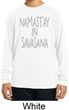 Yoga Namastay in Savasana Kids Dry Wicking Long Sleeve Shirt
