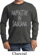 Yoga Namastay in Savasana Kids Long Sleeve Shirt