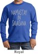 Yoga Namastay in Savasana Kids Long Sleeve Shirt