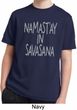 Yoga Namastay in Savasana Kids Moisture Wicking Shirt