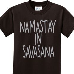 Yoga Namastay in Savasana Kids Shirt