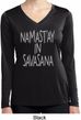 Yoga Namastay in Savasana Ladies Dry Wicking Long Sleeve Shirt