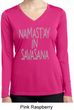 Yoga Namastay in Savasana Ladies Dry Wicking Long Sleeve Shirt