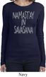 Yoga Namastay in Savasana Ladies Long Sleeve Shirt