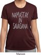 Yoga Namastay in Savasana Ladies Moisture Wicking Shirt
