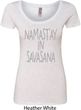 Yoga Namastay in Savasana Ladies Scoop Neck Shirt