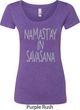 Yoga Namastay in Savasana Ladies Scoop Neck Shirt