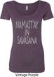 Yoga Namastay in Savasana Ladies Scoop Neck Shirt