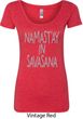 Yoga Namastay in Savasana Ladies Scoop Neck Shirt