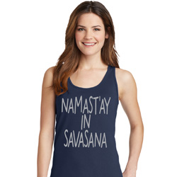 Clearance - Namastay in Savasana Ladies Yoga Tank Top