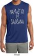 Yoga Namastay in Savasana Mens Sleeveless Moisture Wicking Shirt