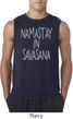 Yoga Namastay in Savasana Mens Sleeveless Shirt