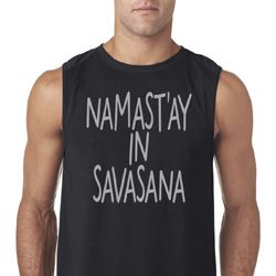 Yoga Namastay in Savasana Mens Sleeveless Shirt Yoga Namastay in Savasana Mens Sleeveless Shirt