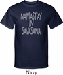 Yoga Namastay in Savasana Mens Tall Shirt
