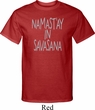 Yoga Namastay in Savasana Mens Tall Shirt