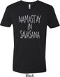 Yoga Namastay in Savasana Mens V-Neck Shirt