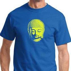 Yoga Neon Yellow Buddha Adult Shirt
