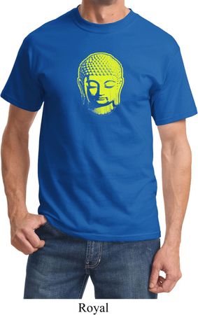 Yoga Neon Yellow Buddha Adult Shirt