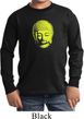 Yoga Neon Yellow Buddha Kids Long Sleeve Shirt