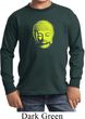 Yoga Neon Yellow Buddha Kids Long Sleeve Shirt