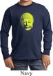 Yoga Neon Yellow Buddha Kids Long Sleeve Shirt