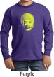 Yoga Neon Yellow Buddha Kids Long Sleeve Shirt