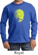 Yoga Neon Yellow Buddha Kids Long Sleeve Shirt
