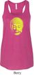 Yoga Neon Yellow Buddha Ladies Flowy Racerback Tanktop