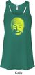 Yoga Neon Yellow Buddha Ladies Flowy Racerback Tanktop