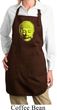 Yoga Neon Yellow Buddha Ladies Full Length Apron with Pockets