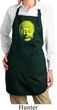 Yoga Neon Yellow Buddha Ladies Full Length Apron with Pockets