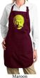 Yoga Neon Yellow Buddha Ladies Full Length Apron with Pockets