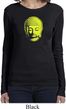 Yoga Neon Yellow Buddha Ladies Long Sleeve Shirt