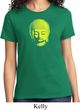 Yoga Neon Yellow Buddha Ladies Shirt