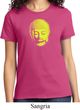 Yoga Neon Yellow Buddha Ladies Shirt