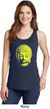 Yoga Neon Yellow Buddha Ladies Tank Top