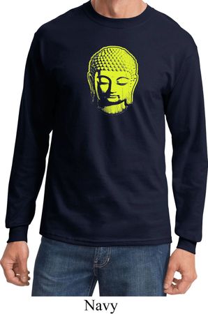 Yoga Neon Yellow Buddha Long Sleeve Shirt