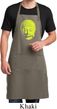 Yoga Neon Yellow Buddha Mens Full Length Apron with Pockets