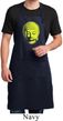 Yoga Neon Yellow Buddha Mens Full Length Apron with Pockets