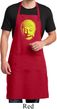 Yoga Neon Yellow Buddha Mens Full Length Apron with Pockets