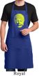 Yoga Neon Yellow Buddha Mens Full Length Apron with Pockets